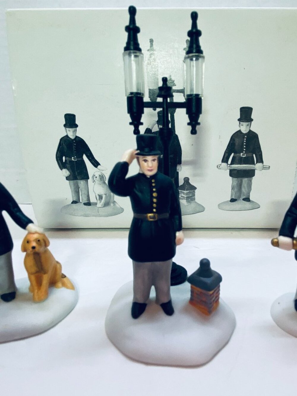 VNTG Dept 56 “Constables” Heritage Village Collection #55794 Set of 3 Ret.